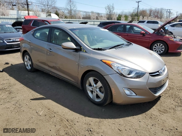 2013 Hyundai Elantra GLS PZEV with VIN 5NPDH4AE5DH442342, listed as a Copart auction lot 52515575 with 109,665 mi miles and Salvage Title. Bid and sale history available at carsss.com. Image 4.