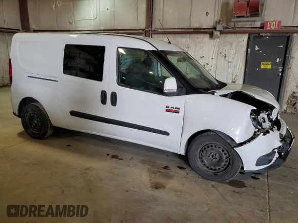 2017 Ram ProMaster City Cargo Tradesman SLT with VIN ZFBERFBBXH6G54399, listed as a Copart auction lot 50507155 with 130,379 mi miles and Salvage Title. Bid and sale history available at DreamBid. Image 4.