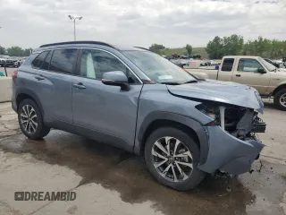 2023 Toyota Corolla Cross XLE with VIN 7MUDAAAG8PV055275, listed as a Copart auction lot 62363375 with 26,106 mi miles and Salvage title. Bid and sale history available at DreamBid. Image 4.