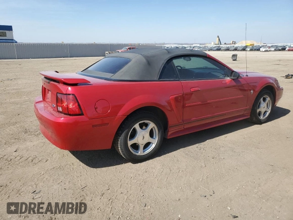 2001 Ford Mustang Deluxe with VIN 1FAFP44461F229846, listed as a Copart auction lot 49043565 with 99,534 mi miles and Salvage Title. Bid and sale history available at carsss.com. Image 3.