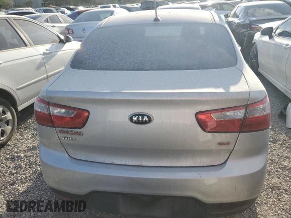 2015 Kia Rio LX with VIN KNADM4A3XF6436038, listed as a Copart auction lot 85834574 with 66,085 mi miles and Salvage Title. Bid and sale history available at carsss.com. Image 6.