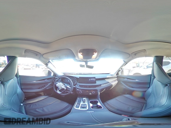 2024 Infiniti QX60 Pure with VIN 5N1DL1ES5RC345587, listed as a Copart auction lot 83889614 with 9,829 mi miles and Salvage title. Bid and sale history available at DreamBid. Image 16.