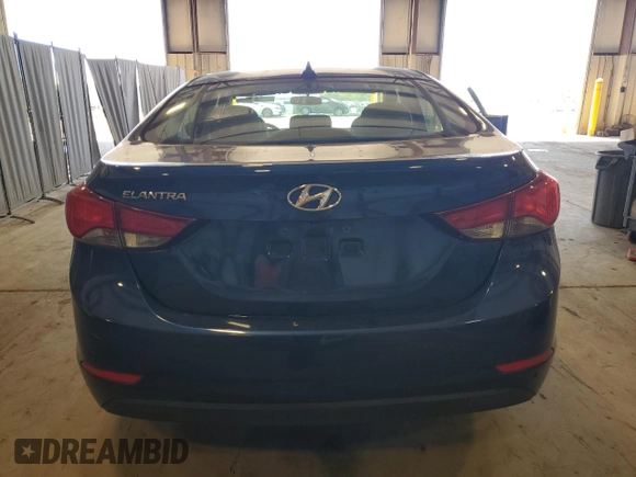 2015 Hyundai Elantra SE with VIN 5NPDH4AE9FH619848, listed as a Copart auction lot 54299825 with 49,432 mi miles and Salvage Title. Bid and sale history available at DreamBid. Image 6.