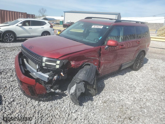 2024 Hyundai Santa Fe Calligraphy with VIN 5NMP54GL5RH044368, listed as a Copart auction lot 50746225 with 8,709 mi miles and Salvage Title. Bid and sale history available at carsss.com. Image 1.