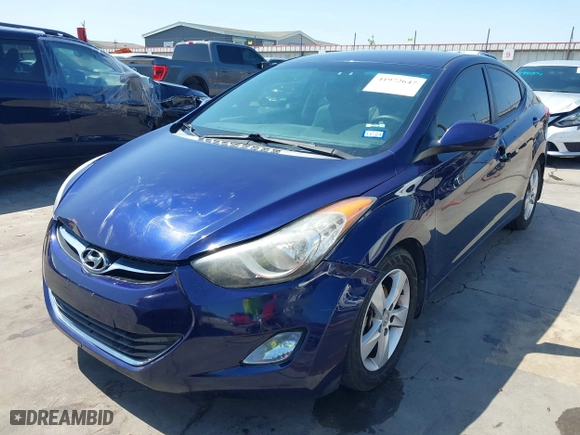 2013 Hyundai Elantra GLS with VIN 5NPDH4AE8DH412705, listed as a IAAI auction lot 41972647 with 106,655 mi miles. Bid and sale history available at carsss.com. Image 19.