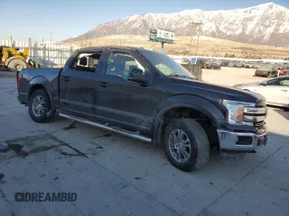 2018 Ford F-150 XL with VIN 1FTEW1EG1JFD54060, listed as a Copart auction lot 43202705 with 121,884 mi miles and Salvage Title. Bid and sale history available at carsss.com. Image 4.