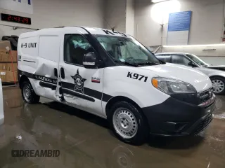 2016 Ram ProMaster City Cargo Tradesman with VIN ZFBERFAT9G6A94237, listed as a Copart auction lot 85283334 with 131,206 mi miles and Salvage title. Bid and sale history available at DreamBid. Image 4.