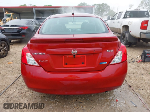 2014 Nissan Versa S with VIN 3N1CN7AP3EK458136, listed as a IAAI auction lot 41919414 with 116,628 mi miles. Bid and sale history available at carsss.com. Image 16.