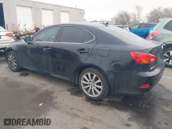 2007 Lexus IS 250 with VIN JTHCK262172012313, listed as a IAAI auction lot 41420035 with 219,830 mi miles. Bid and sale history available at carsss.com. Image 3.