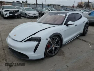 2022 Porsche Taycan 4 with VIN WP0BA2Y15NSA67741, listed as a Copart auction lot 43283175 with 12,866 mi miles and Salvage Title. Bid and sale history available at DreamBid. Image 1.