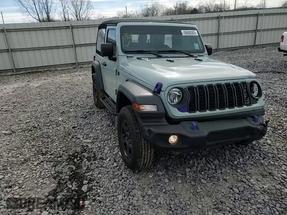 2024 Jeep Wrangler Sport S z VIN 1C4PJXAG4RW313496, wystawiony jako Copart lot #49688305 z przebiegiem 13 304 mil mil oraz Szkoda całkowita • Salvage title. Historia ofert i sprzedaży dostępna na DreamBid. Obrazek 11.