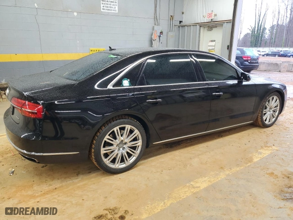 2016 Audi A8 L 3.0T with VIN WAU34AFD4GN009134, listed as a Copart auction lot 89312175 with 164,842 mi miles and Clean Title. Bid and sale history available at carsss.com. Image 3.