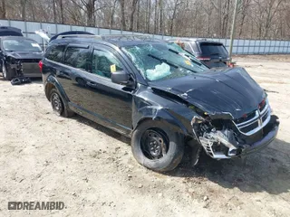 2015 Dodge Journey American Value Pkg with VIN 3C4PDCABXFT531688, listed as a IAAI auction lot 41606958 with 1 mi miles. Bid and sale history available at carsss.com. Image 1.
