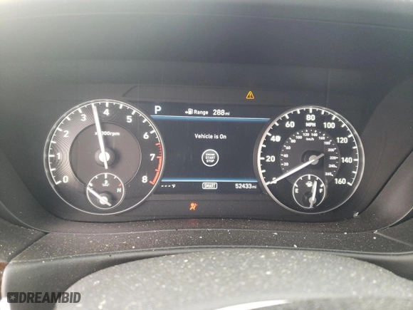 2018 Genesis G90 5.0L Ultimate with VIN KMHG54JH4JU049185, listed as a Copart auction lot 46875004 with 52,433 mi miles. Bid and sale history available at carsss.com. Image 9.