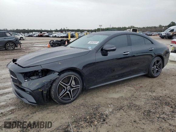 2023 Mercedes-Benz CLS 450 with VIN W1K2J5KB4PA118662, listed as a Copart auction lot 88982655 with 11,622 mi miles and Salvage title. Bid and sale history available at DreamBid. Image 1.