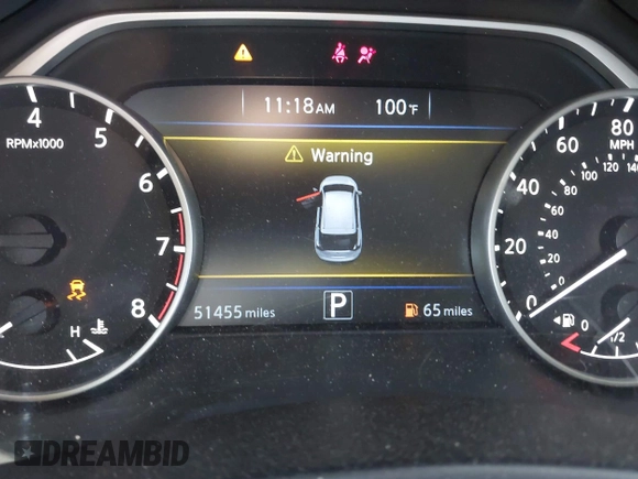 2017 Nissan Murano S with VIN 5N1AZ2MG9HN107961, listed as a IAAI auction lot 41838283 with 51,455 mi miles and . Bid and sale history available at carsss.com. Image 7.