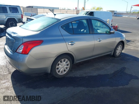 2012 Nissan Versa SV with VIN 3N1CN7AP0CL921230, listed as a IAAI auction lot 42151993 with 184,676 mi miles. Bid and sale history available at carsss.com. Image 4.