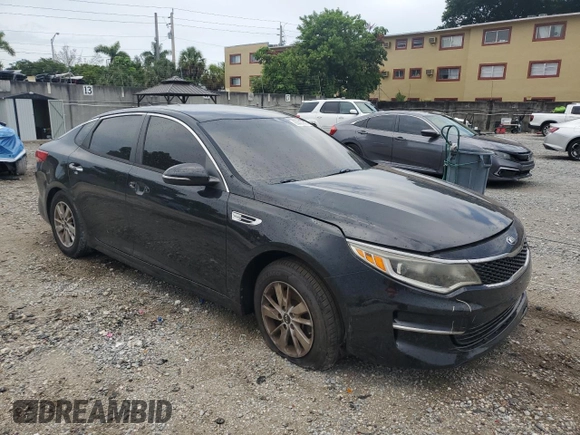 2016 Kia Optima LX with VIN 5XXGT4L39GG103963, listed as a Copart auction lot 63523365 with Not provided miles and Salvage title. Bid and sale history available at DreamBid. Image 4.