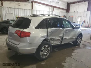 2007 Acura MDX Tech/Entertainment Pkg with VIN 2HNYD28487H537421, listed as a Copart auction lot 44128845 with 122,066 mi miles and Salvage Title. Bid and sale history available at carsss.com. Image 3.