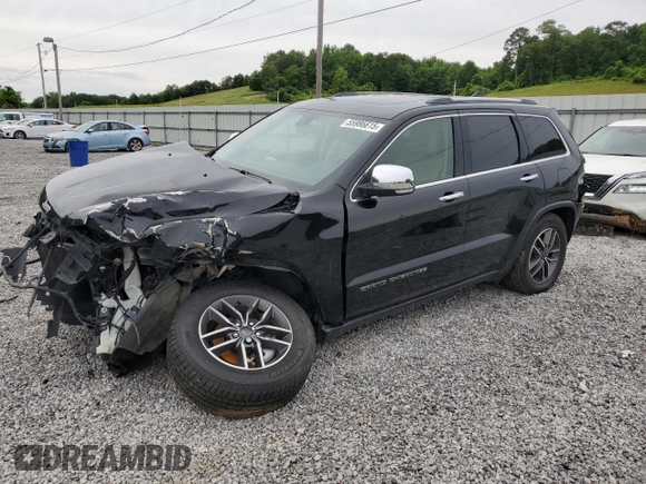 2020 Jeep Grand Cherokee Limited z VIN 1C4RJFBG2LC386814, wystawiony jako Copart lot #55986615 z przebiegiem 58 967 mil mil oraz Szkoda całkowita • Salvage title. Historia ofert i sprzedaży dostępna na DreamBid. Obrazek 1.