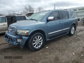 2008 Infiniti QX56 with VIN 5N3AA08C88N911842, listed as a Copart auction lot 47958535 with 141,848 mi miles and Salvage Title. Bid and sale history available at DreamBid. Image 1.