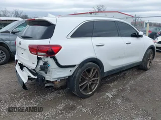 2019 Kia Sorento LX with VIN 5XYPG4A30KG524272, listed as a IAAI auction lot 41786623 with 124,942 mi miles and . Bid and sale history available at carsss.com. Image 4.