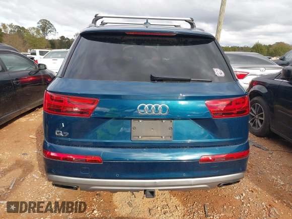 2019 Audi Q7 Premium Plus with VIN WA1LHAF73KD022189, listed as a IAAI auction lot 40798608 with 58,587 mi miles and . Bid and sale history available at DreamBid. Image 16.