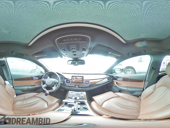 2013 Audi A8 3.0L with VIN WAURGAFD2DN013552, listed as a Copart auction lot 57822075 with 146,315 mi miles and Salvage title. Bid and sale history available at DreamBid. Image 14.