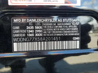 2008 Mercedes-Benz S 63 AMG z VIN WDDNG77X58A201451, wystawiony jako Copart lot #56718665 z przebiegiem 137 464 mil mil oraz Czysty tytuł • Clean title. Historia ofert i sprzedaży dostępna na DreamBid. Obrazek 12.