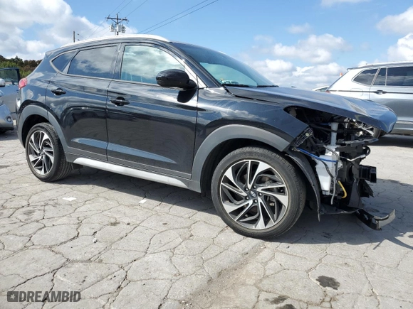 2021 Hyundai Tucson Limited with VIN KM8J3CAL1MU389165, listed as a Copart auction lot 72449324 with 37,663 mi miles and Salvage Title. Bid and sale history available at carsss.com. Image 4.