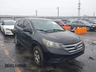 2013 Honda CR-V LX with VIN 3CZRM3H31DG710936, listed as a IAAI auction lot 41608766 with 122,624 mi miles. Bid and sale history available at carsss.com. Image 1.