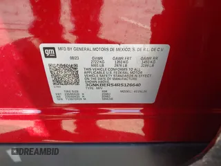 2024 Chevrolet Blazer RS with VIN 3GNKBERS4RS126640, listed as a IAAI auction lot 42227636 with 31,951 mi miles and . Bid and sale history available at DreamBid. Image 9.