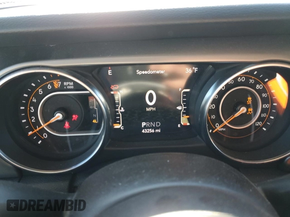 2021 Jeep Wrangler Unlimited Freedom z VIN 1C4HJXDG1MW780092, wystawiony jako Copart lot #82361854 z przebiegiem 43 256 mil mil oraz Szkoda całkowita • Salvage title. Historia ofert i sprzedaży dostępna na DreamBid. Obrazek 9.