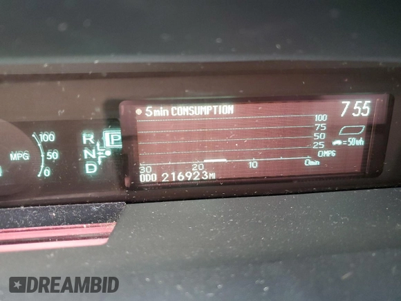 2010 Toyota Prius II with VIN JTDKN3DU2A0210416, listed as a Copart auction lot 52500955 with 216,923 mi miles and Salvage Title. Bid and sale history available at carsss.com. Image 9.