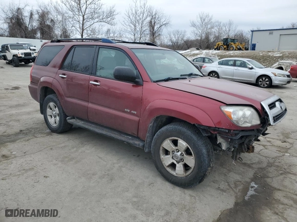 2006 Toyota 4Runner SR5 with VIN JTEBT14R868033977, listed as a Copart auction lot 42383785 with 265,616 mi miles and Salvage Title. Bid and sale history available at carsss.com. Image 4.