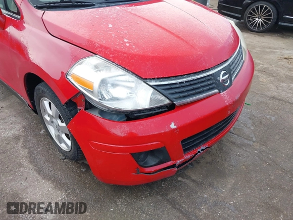 2007 Nissan Versa 1.8 S with VIN 3N1BC13E37L385700, listed as a IAAI auction lot 41607973 with 180,407 mi miles. Bid and sale history available at carsss.com. Image 6.