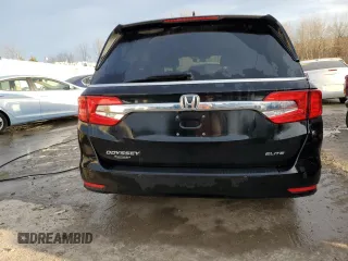 2019 Honda Odyssey Elite with VIN 5FNRL6H91KB052410, listed as a Copart auction lot 46517495 with 74,508 mi miles and Salvage Title. Bid and sale history available at DreamBid. Image 6.