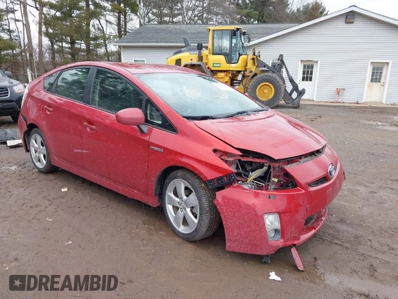 2010 Toyota Prius II with VIN JTDKN3DU7A0163609, listed as a IAAI auction lot 41739544 with 59,163 mi miles. Bid and sale history available at carsss.com. Image 1.