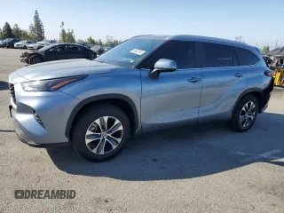 2024 Toyota Highlander LE with VIN 5TDKDRAH1RS535743, listed as a Copart auction lot 58962545 with 12,298 mi miles and Salvage title. Bid and sale history available at DreamBid. Image 1.