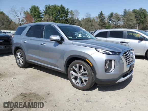 2020 Hyundai Palisade SEL with VIN KM8R4DHE4LU150995, listed as a Copart auction lot 53792915 with 44,181 mi miles and Salvage title. Bid and sale history available at DreamBid. Image 4.