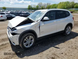 2015 BMW X3 xDrive35i z VIN 5UXWX7C55F0K34504, wystawiony jako Copart lot #55898955 z przebiegiem 149 226 mil mil oraz Czysty tytuł • Clean title. Historia ofert i sprzedaży dostępna na DreamBid. Obrazek 1.