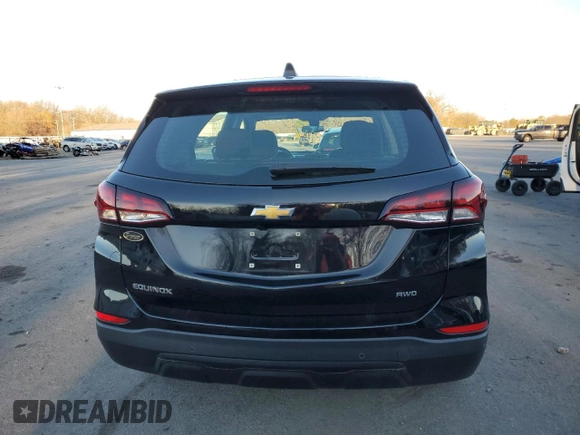 2024 Chevrolet Equinox LS with VIN 3GNAX5EG7RL274354, listed as a Copart auction lot 82383104 with 12,475 mi miles and Salvage Title. Bid and sale history available at carsss.com. Image 6.