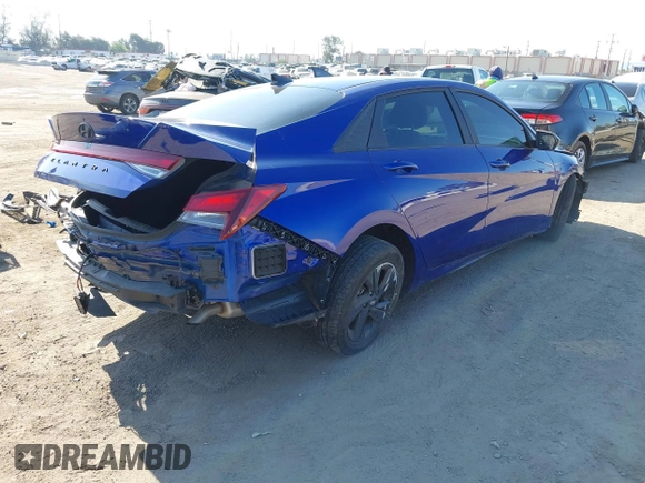 2023 Hyundai Elantra SEL with VIN KMHLM4AG9PU436333, listed as a IAAI auction lot 41998462 with 22,751 mi miles and . Bid and sale history available at DreamBid. Image 4.