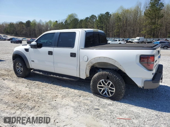 2014 Ford F-150 SVT Raptor with VIN 1FTFW1R67EFB76604, listed as a Copart auction lot 50580885 with 150,377 mi miles and Salvage Title. Bid and sale history available at carsss.com. Image 2.