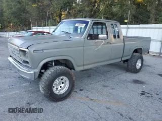 1986 Ford F-150 with VIN 1FTEX15N6GKA13863, listed as a Copart auction lot 76065584 with 203,343 mi miles and Salvage Title. Bid and sale history available at carsss.com. Image 1.