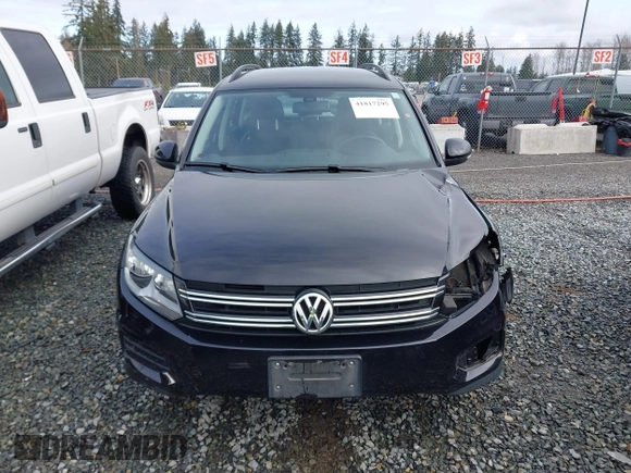 2016 Volkswagen Tiguan SE with VIN WVGBV7AX5GW511804, listed as a IAAI auction lot 41817295 with 75,831 mi miles and . Bid and sale history available at DreamBid. Image 13.