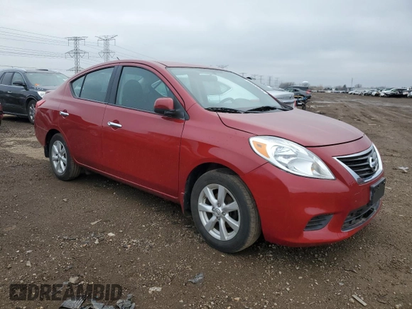 2014 Nissan Versa SV with VIN 3N1CN7AP4EL838953, listed as a Copart auction lot 52693005 with 81,432 mi miles and Clean Title. Bid and sale history available at carsss.com. Image 4.