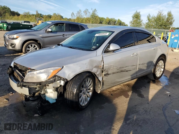 2011 Buick Regal CXL Turbo TO3 with VIN W04GX5GV2B1061818, listed as a Copart auction lot 71033544 with 139,619 mi miles and Salvage Title. Bid and sale history available at carsss.com. Image 1.