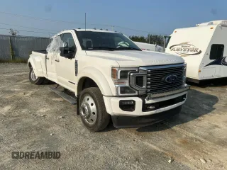 2022 Ford F-450 XL with VIN 1FT8W4DT4NEG07557, listed as a Copart auction lot 66931864 with 54,291 mi miles and Salvage Title. Bid and sale history available at carsss.com. Image 4.