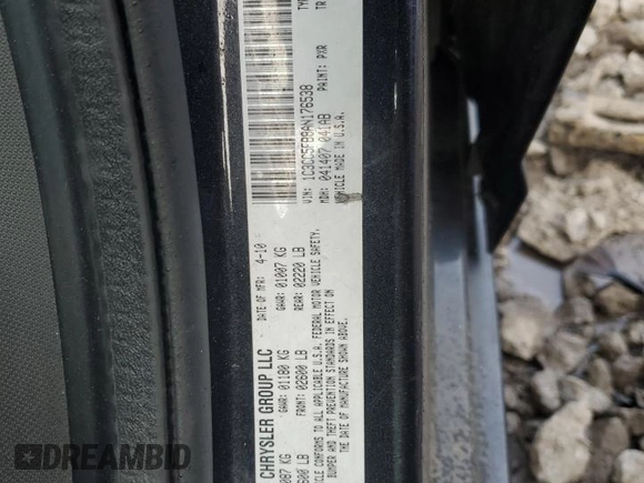 2010 Chrysler Sebring Limited with VIN 1C3CC5FB8AN176538, listed as a Copart auction lot 42290724 with 140,569 mi miles and Salvage Title. Bid and sale history available at DreamBid. Image 12.